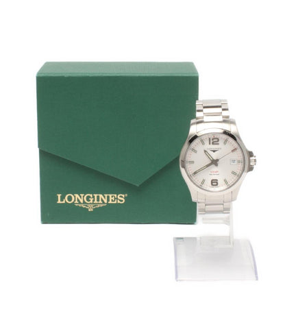 ロンジン 腕時計 パーペチュアルカレンダー コンクエスト クオーツ ホワイト L37164766 メンズ LONGINES