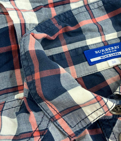 バーバリーロンドン 長袖シャツ チェック柄 レディース SIZE 38 (S) BURBERRY LONDON