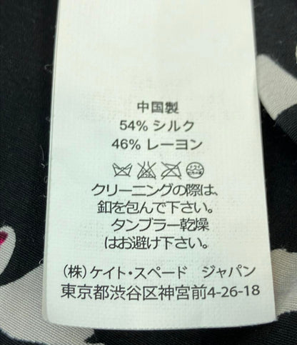 ケイトスペード 長袖ワンピース ミニ スワン柄 レディース SIZE XS (XS) kate spade