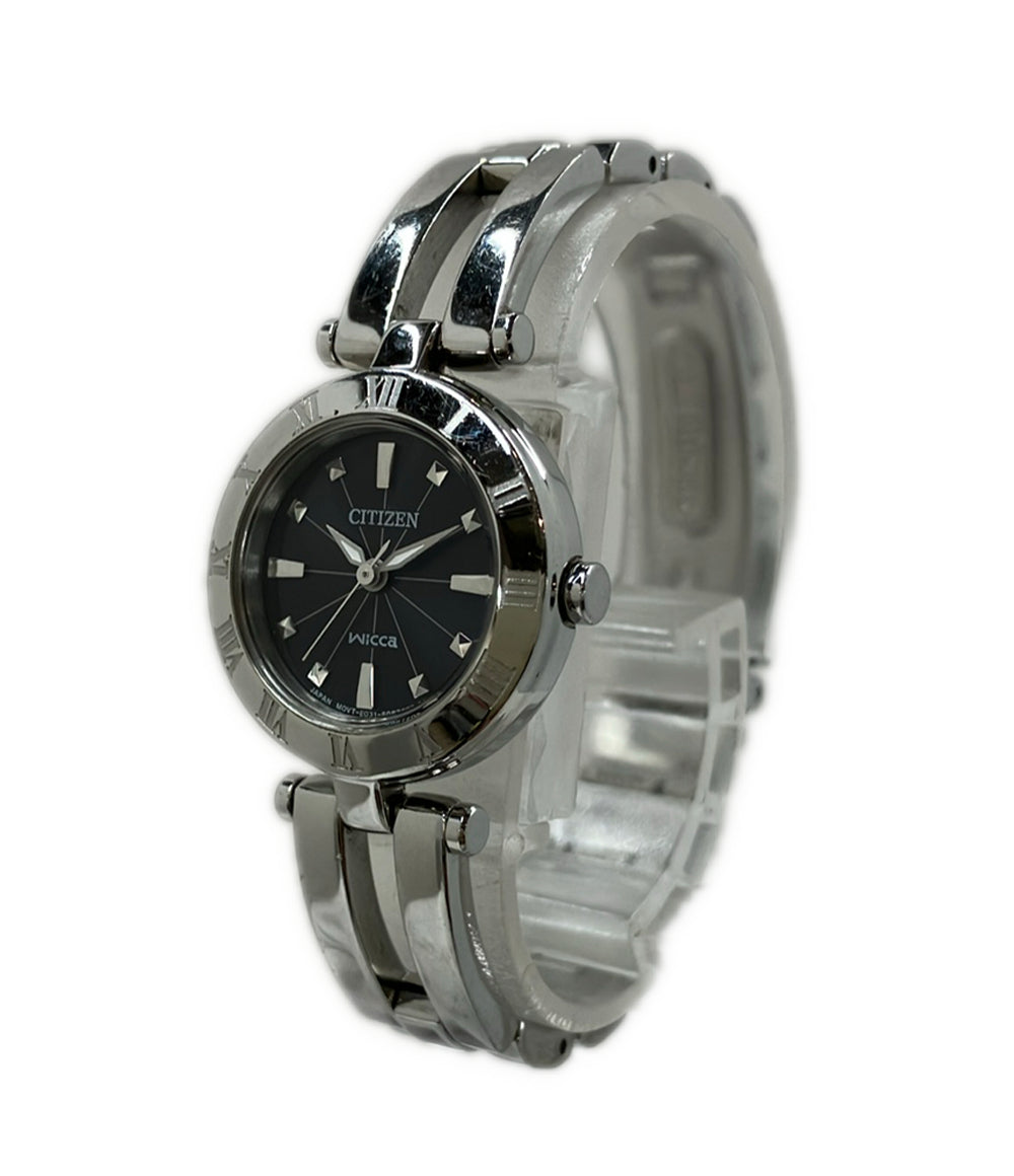 CITIZEN 腕時計 ウィッカ ソーラー ブラック E031-S057264 レディース シチズン