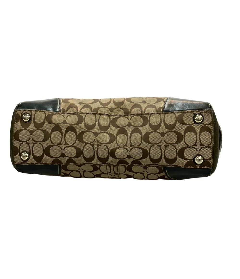 COACH トートバッグ ハンドバッグ ハンプトンズ キャリーオール シグネチャー 11063 レディース コーチ