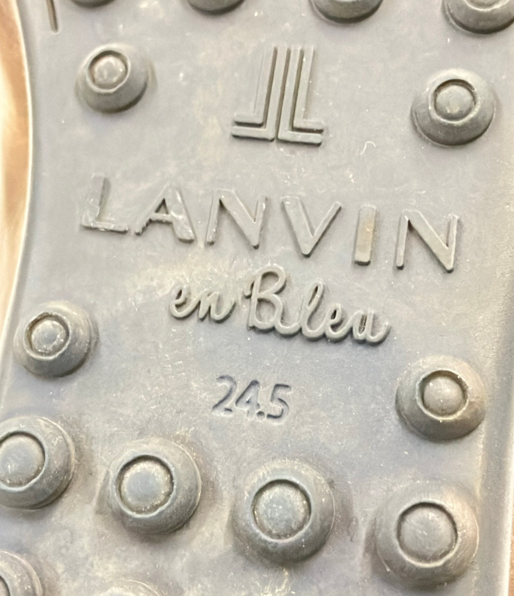 LANVIN en Bleu チャッカブーツ スエード チェック柄 メンズ SIZE 24.5 (XS) ランバンオンブルー