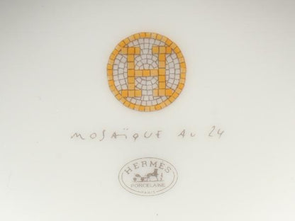 美品 エルメス マグカップ モザイク24 ゴールド HERMES