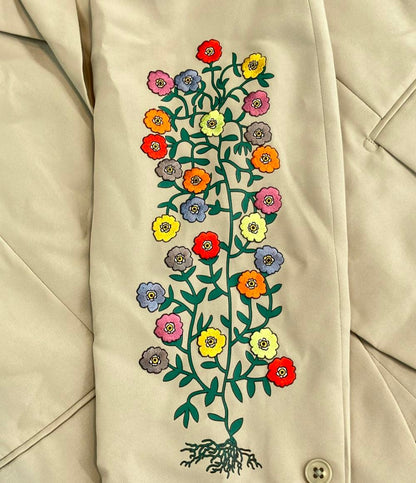 美品 UNITED ARROWS & SONS フラワー刺繍 テーラードジャケット メンズ SIZE XL ユナイテッドアローズ アンド サンズ