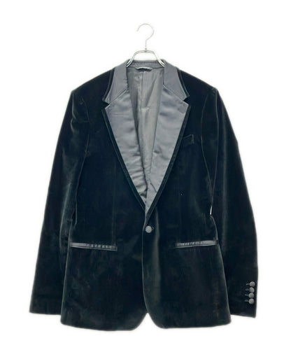 DOLCE & GABBANA テーラードジャケット ベロア メンズ SIZE 50 (XL) ドルチェアンドガッバーナ