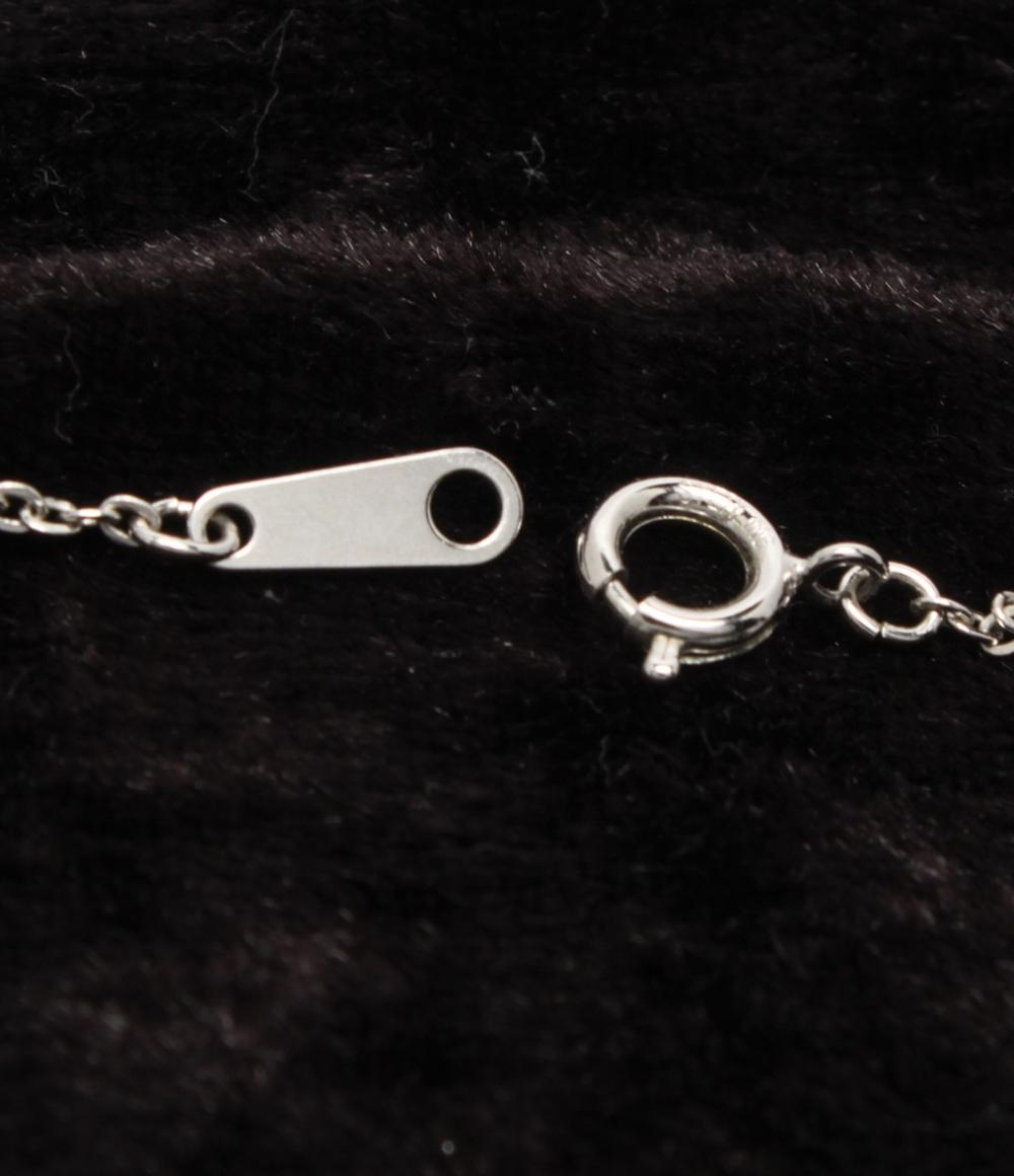 美品 ミキモト ネックレス SV パール 3mm フラワーモチーフ レディース MIKIMOTO