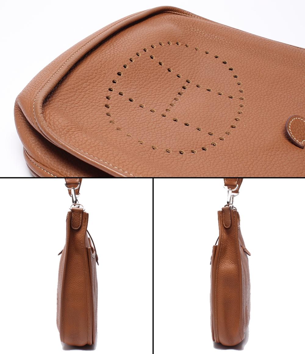 HERMES ショルダーバッグ シルバー金具 □N刻印 肩掛け 斜め掛け エヴリン3 PM レディース エルメス