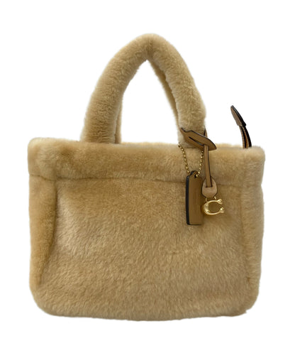 美品 COACH 2way ハンドバッグ ショルダーバッグ 斜め掛け ファー CM576 レディース コーチ