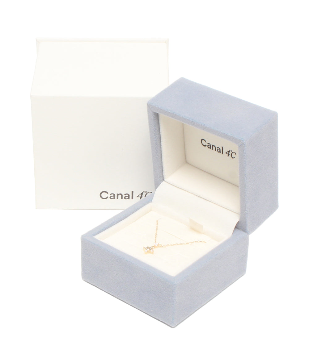 美品 canal4℃ ネックレス K10 ブルートパーズ レディース カナルヨンドシー