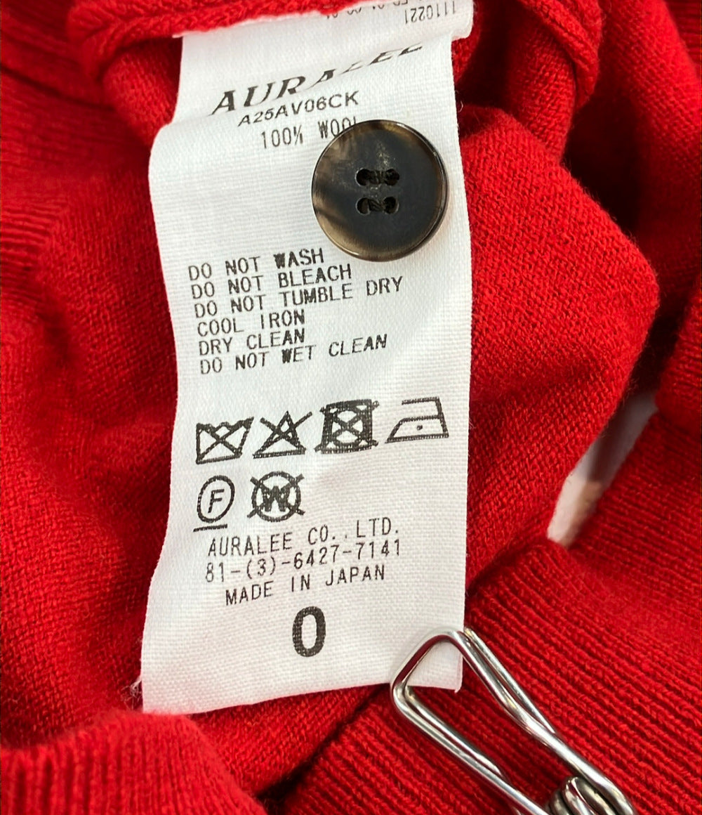 美品 AURALEE ニットベスト HIGH TWIST WOOL KNIT VEST A25AV06CK レディース SIZE 0 (XS) オーラリー