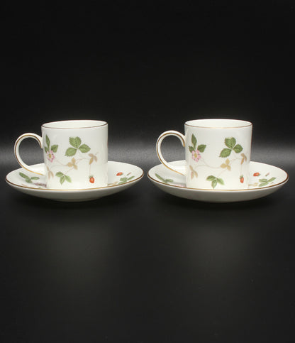 WEDGWOOD カップ＆ソーサー 2客セット ペア ワイルドストロベリー ウエッジウッド