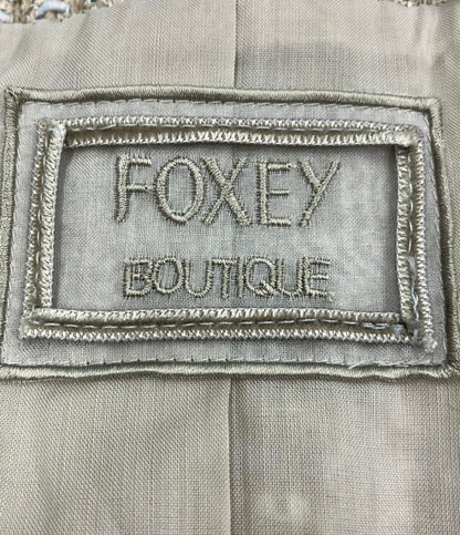 フォクシーニューヨーク ノーカラージャケット 43253  SJOX01TE レディース SIZE 40 (M) FOXEY NEWYORK
