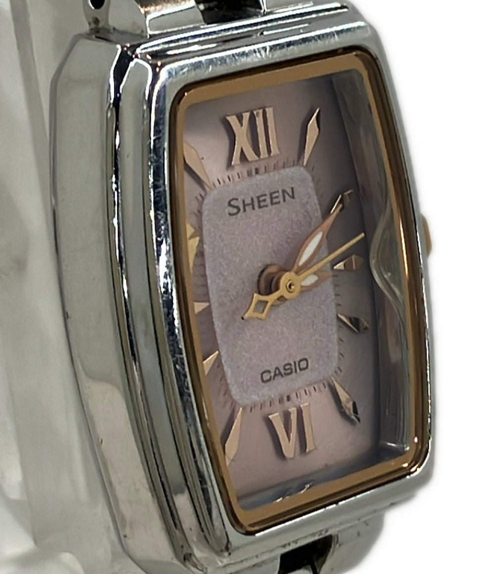 CASIO 腕時計 シーン SHEEN ソーラー ピンク SHE-4504 レディース カシオ
