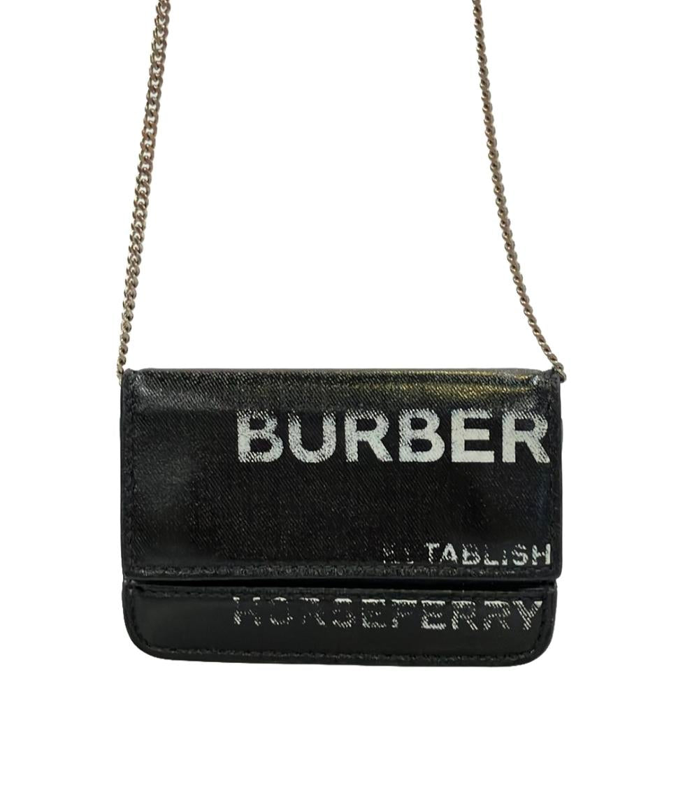 訳あり バーバリー カードケース チェーン付き レディース BURBERRY