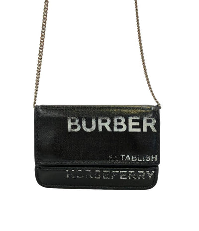 訳あり バーバリー カードケース チェーン付き レディース BURBERRY