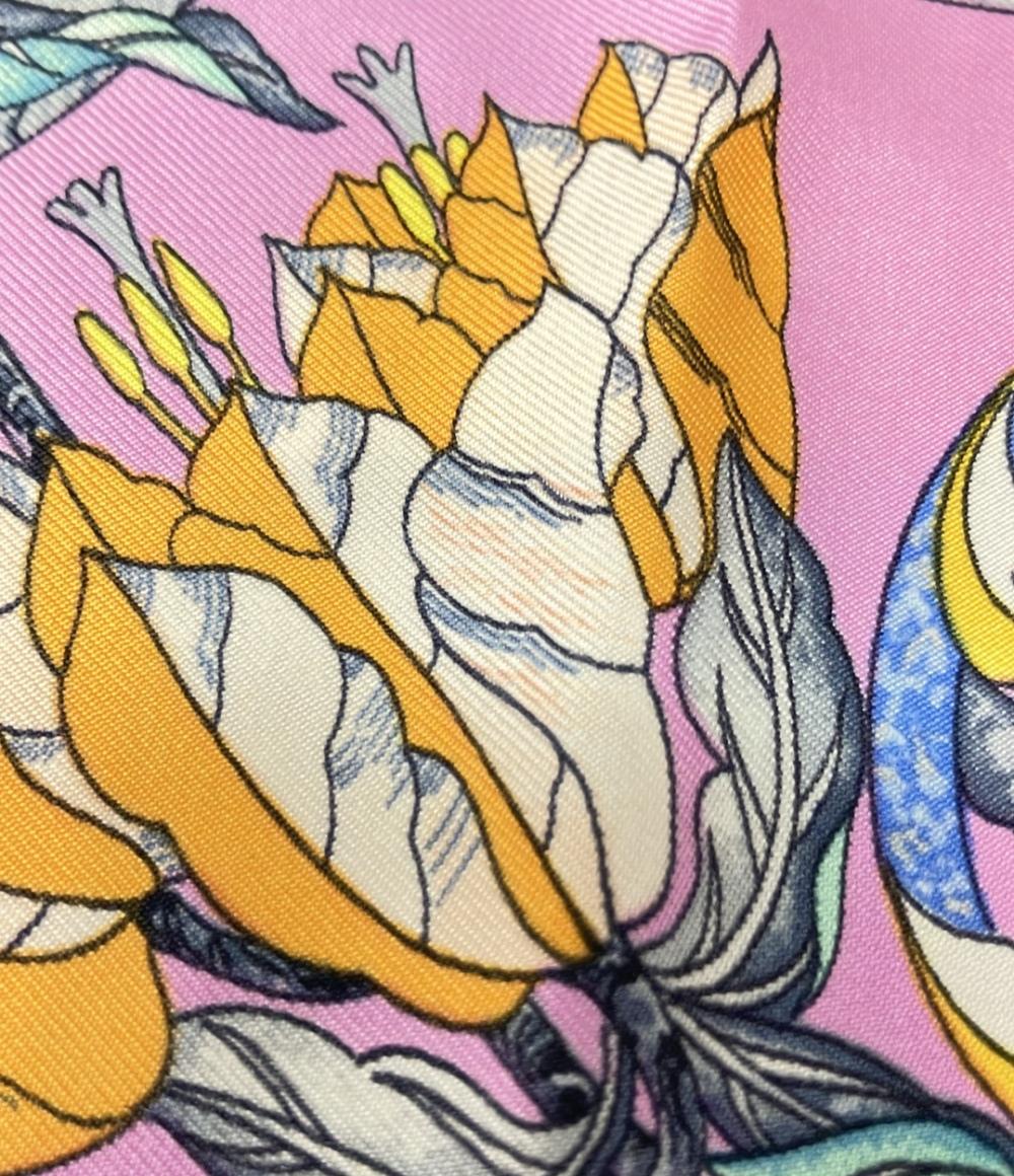 エルメス スカーフ カレ90 シルク100% 東洋と西洋の宝石 pierres  