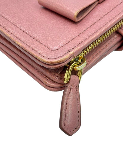 PRADA 二つ折り財布 リボン レディース プラダ