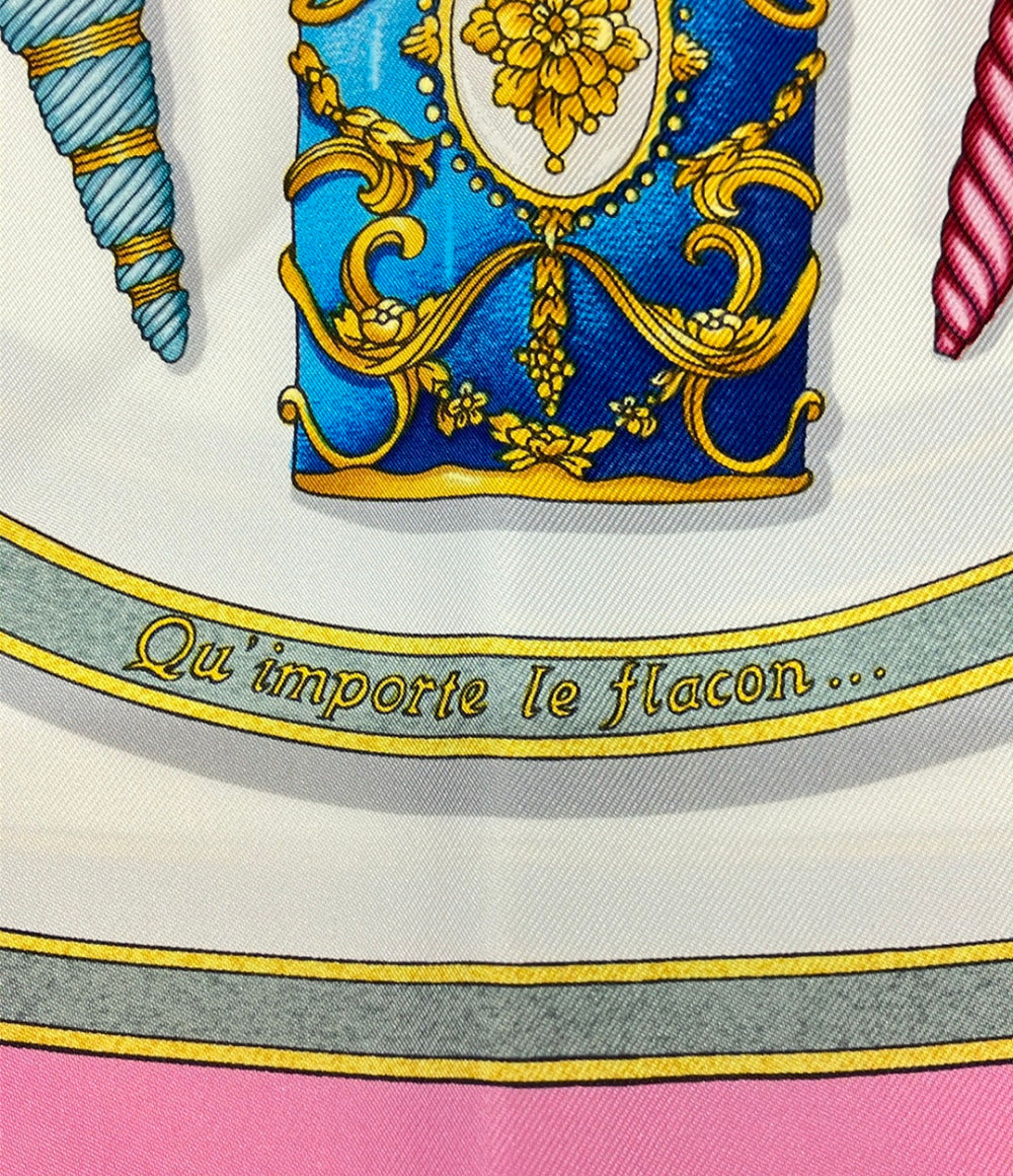 美品 HERMES スカーフ シルク100% カレ90 Qu'importe le flacon レディース エルメス