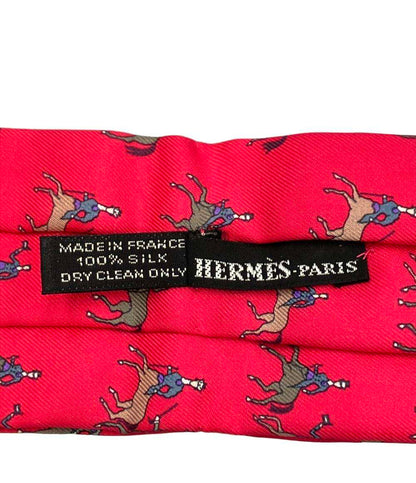 HERMES アスコットタイ シルク100% メンズ エルメス