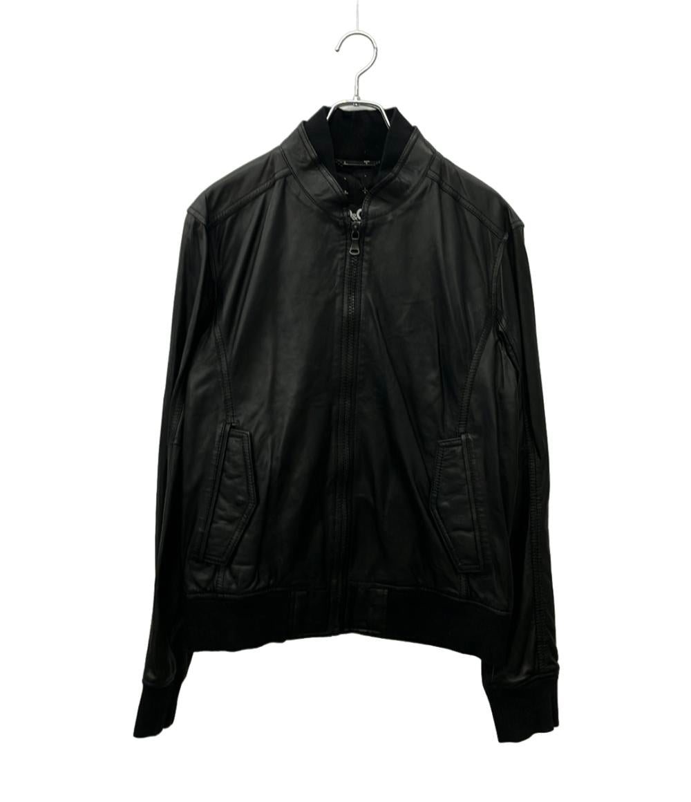 DOLCE&GABBANA レザージャケット ラムスキン ボンバージャケット インポート RB0842 レディース SIZE 54 (XXL) ドルチェアンドガッバーナ