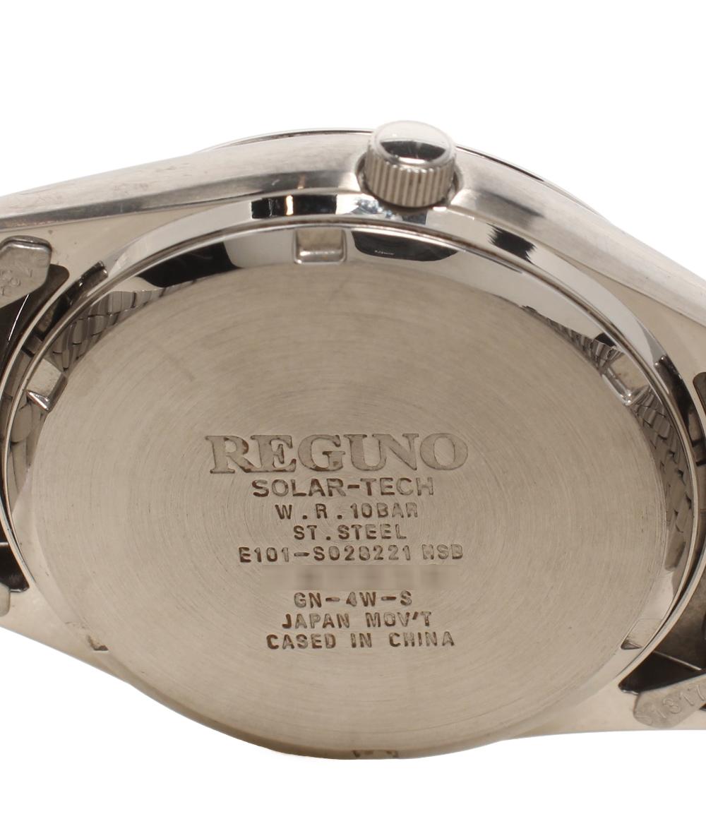 REGUNO 腕時計 ソーラー ホワイト系 E101-S0283221 メンズ レグノ