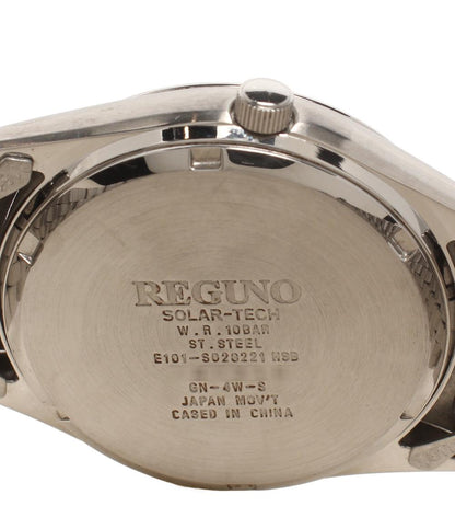 REGUNO 腕時計 ソーラー ホワイト系 E101-S0283221 メンズ レグノ