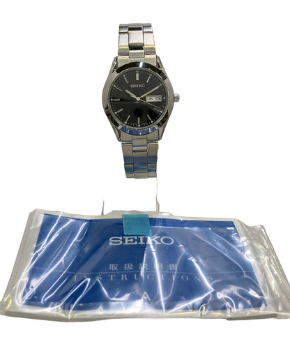 SEIKO 腕時計 クオーツ ブラック 7N43-9080 メンズ セイコー