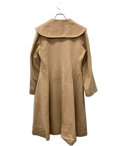 FOXEY NEW YORK COLLECTION ロングコート カシミヤ ダブルボタン キャメル  大きめの襟 フィット フレア 38940-MACFN102T レディース SIZE 40 (M)