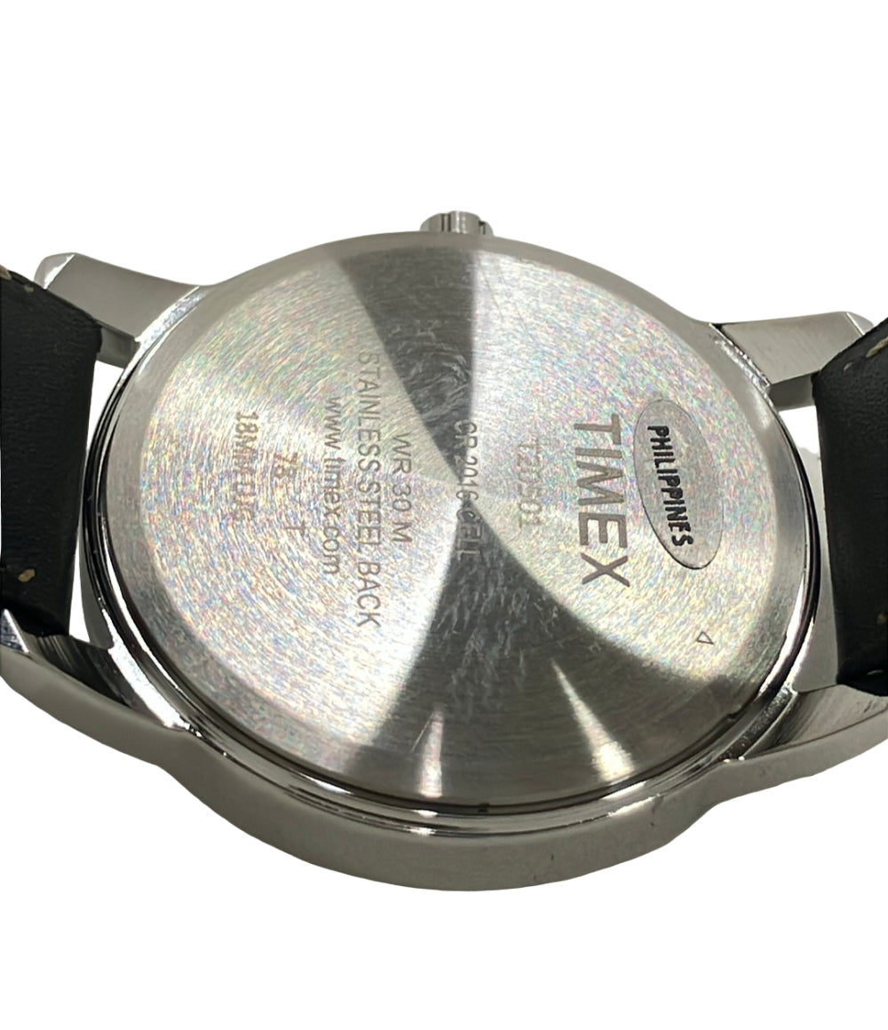 美品 TIMEX 腕時計 クオーツ ホワイト メンズ タイメックス