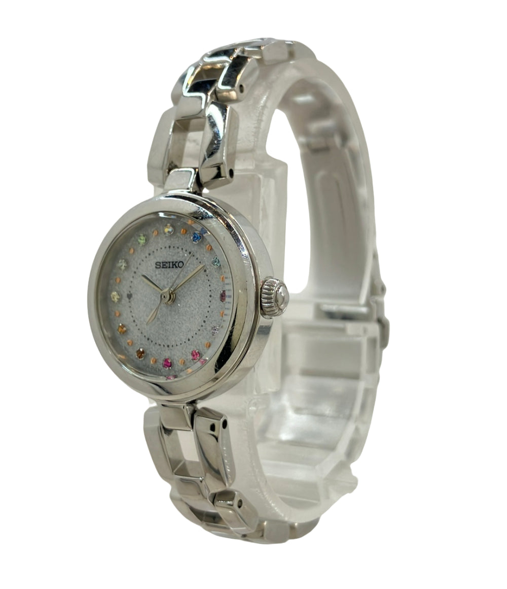 SEIKO 腕時計 ソーラー ホワイト V117-0CT0 レディース セイコー