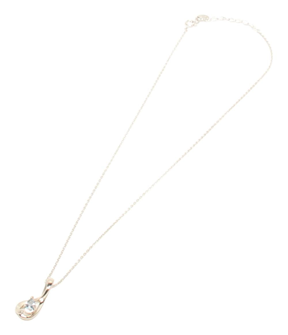 美品 4℃ ネックレス SV ブルートパーズ レディース ヨンドシー