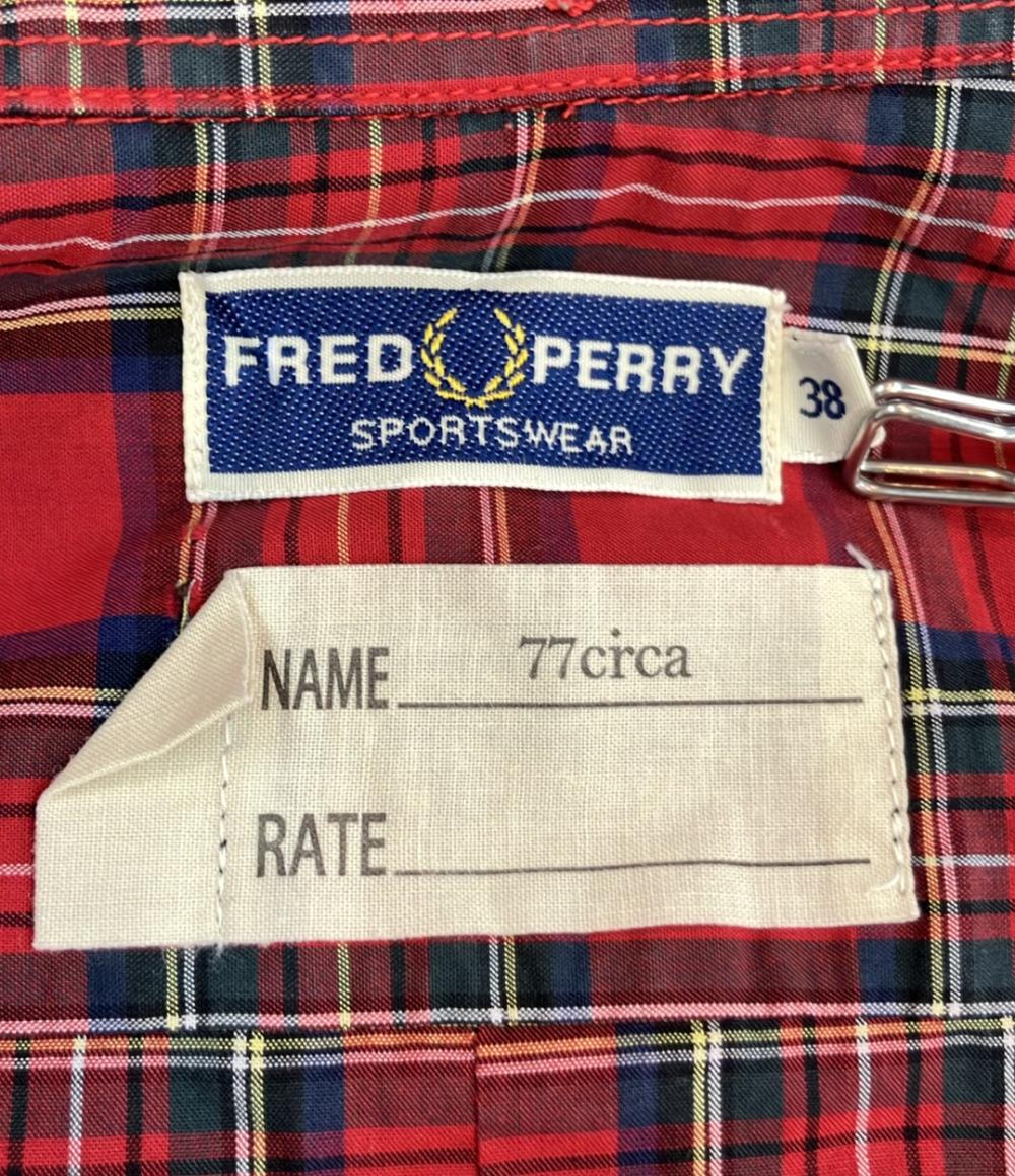 FRED PERRY 77Circa 長袖シャツ 77circaコラボ  タータンチェック柄 再構築 カプセルコレクション メンズ SIZE 38 (S) フレッドペリー ナナナナサーカ