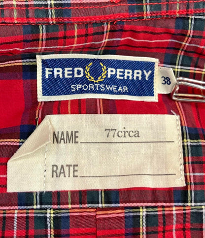 FRED PERRY 77Circa 長袖シャツ 77circaコラボ  タータンチェック柄 再構築 カプセルコレクション メンズ SIZE 38 (S) フレッドペリー ナナナナサーカ