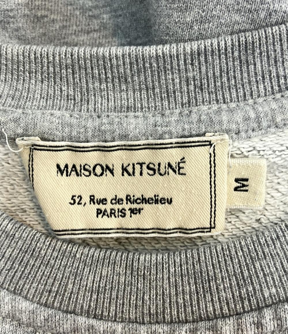 MAISON KITSUNE 長袖 スウェット FOX HEAD PATCH ADJUSTED SWEATSHIRT AM00303KM0001 レディース SIZE M メゾンキツネ