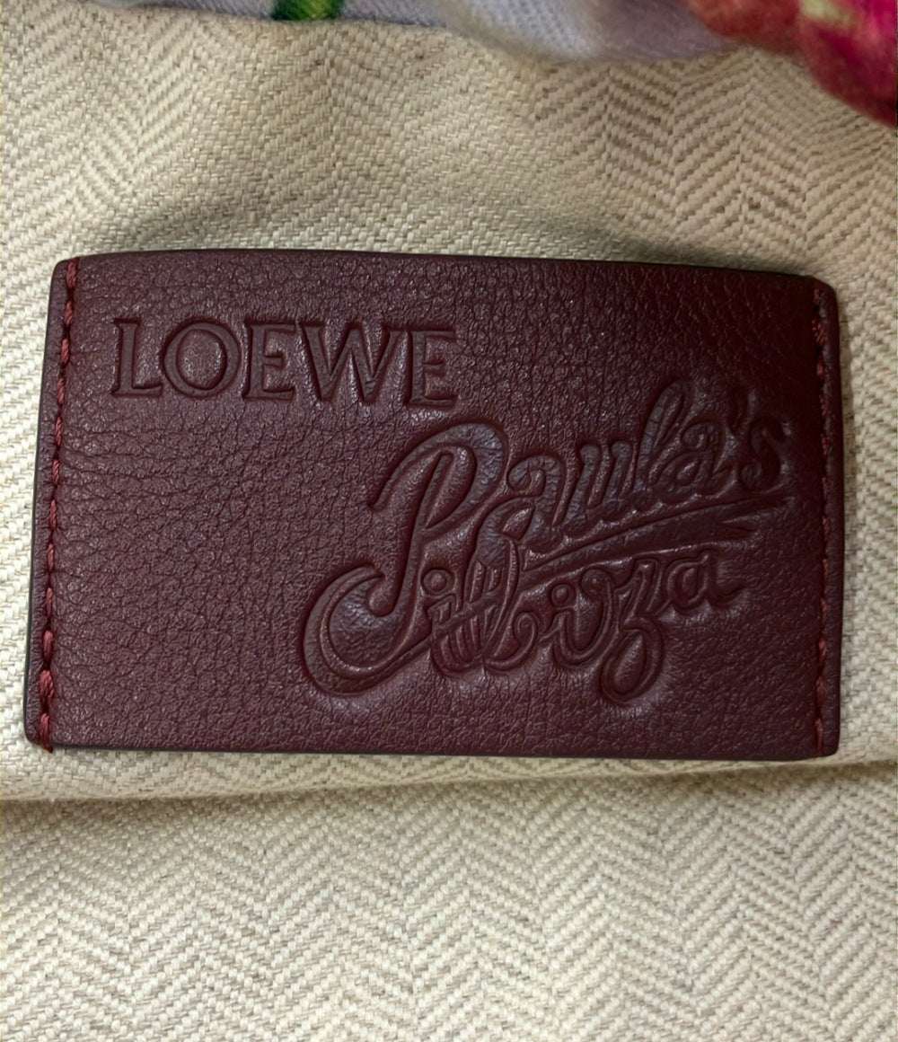 LOEWE Paula’s Ibiza ポーチ ドローストリングポーチ フラワー柄 レディース ロエベ パウラズイビザ