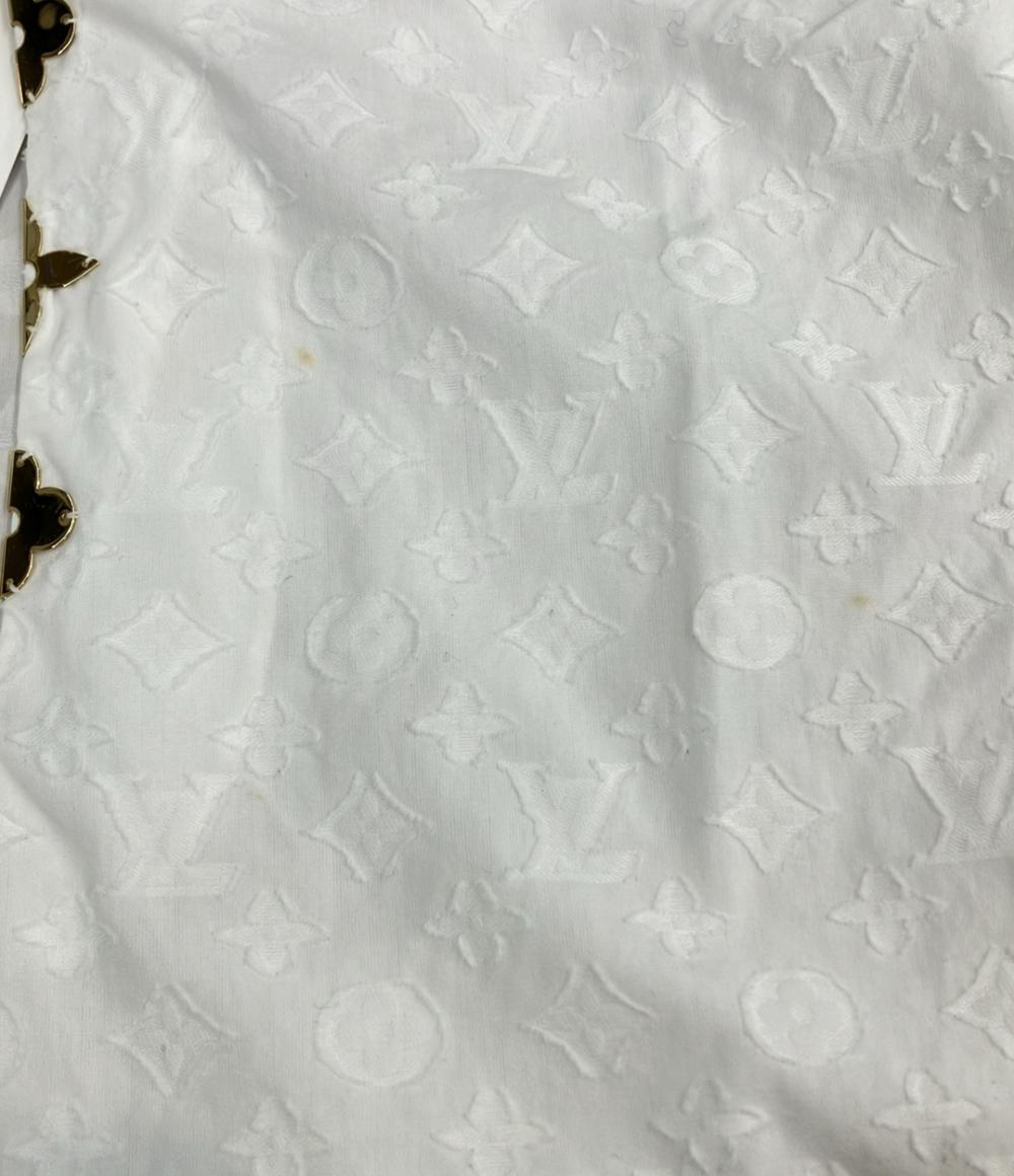 LOUIS VUITTON ノースリーブシャツ フリルブラウス 総柄 AQV FHBL13 レディース SIZE 34 (XS) ルイ・ヴィトン