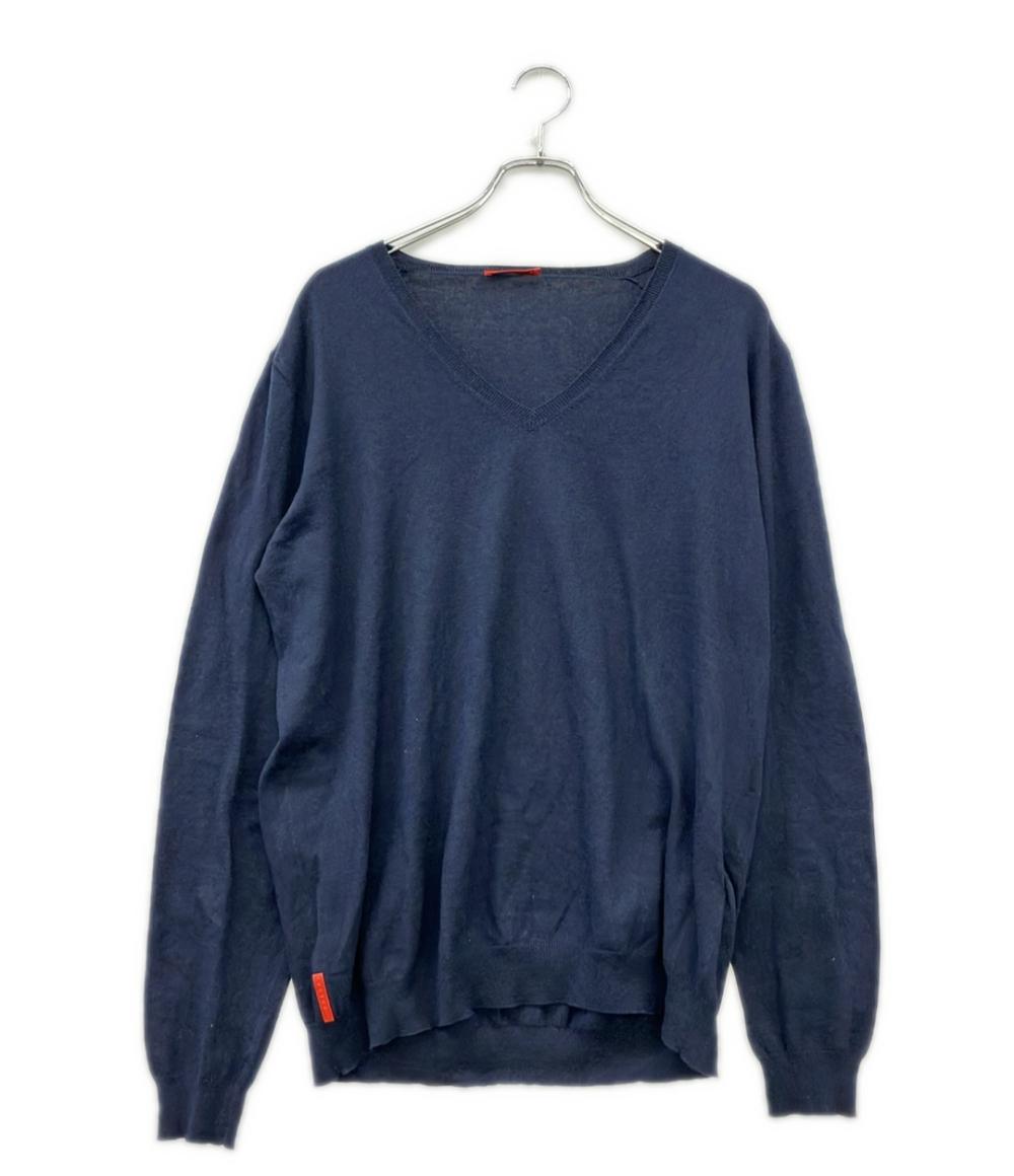 PRADA 長袖 Vネック ニット 0000ET C0715 00002 メンズ SIZE 56 プラダ