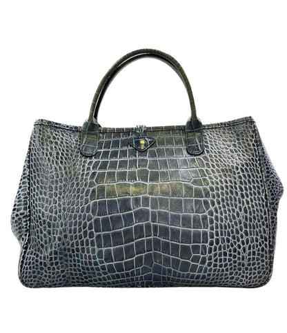 Longchamp ハンドバッグ トートバッグ クロコ型押し ロゾ レディース ロンシャン