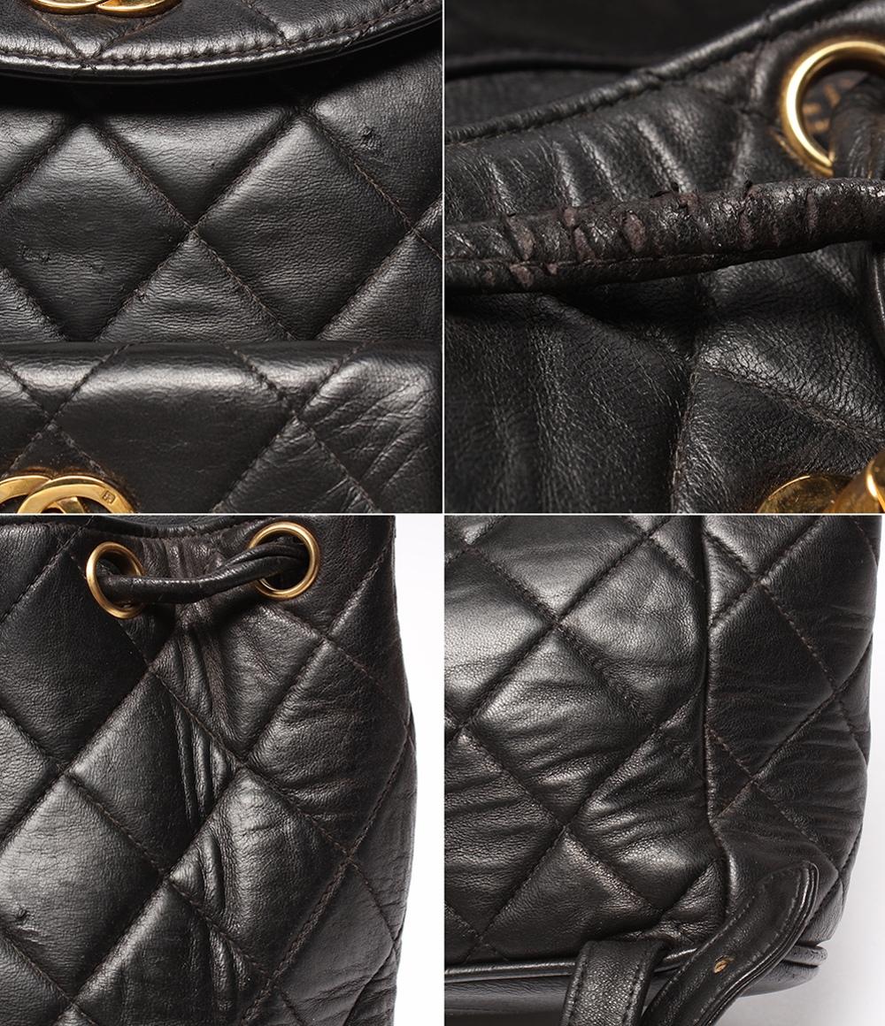 シャネル チェーンリュックサック バックパック マトラッセ ゴールド金具 ラムスキン A10177 レディース CHANEL