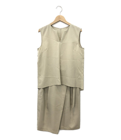 セットアップ ノースリーブプルオーバー スカート      レディース SIZE 2 (M) BEIGE，