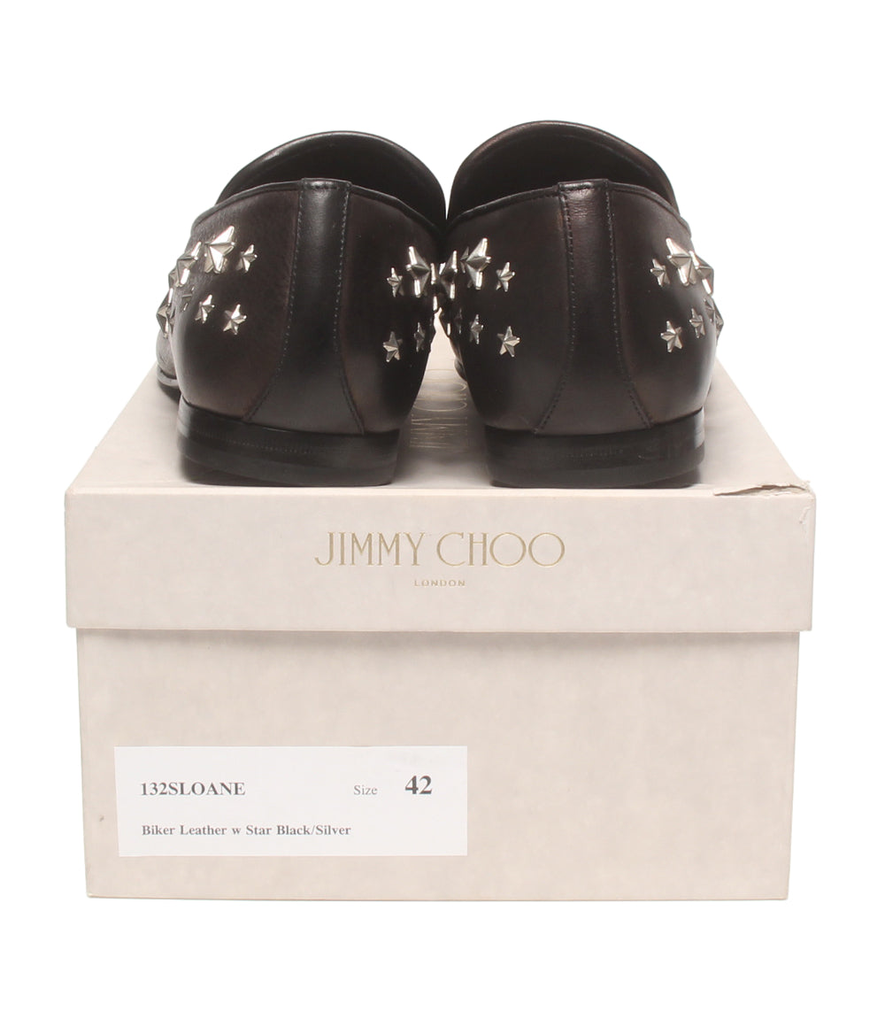美品 Jimmy Choo レザースリッポン スタッズ メンズ SIZE 42 ジミーチュウ