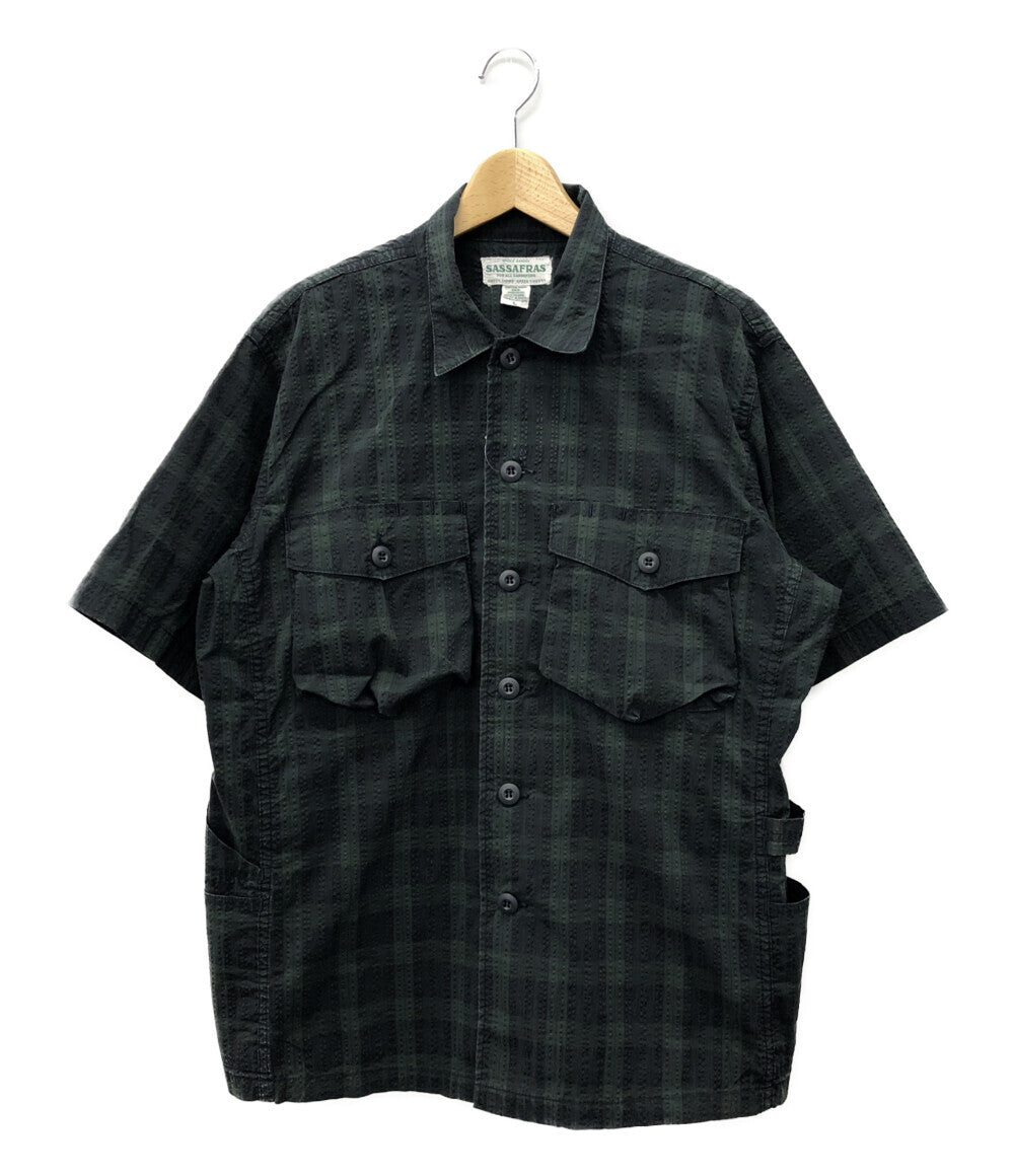 ササフラス  チェック柄半袖シャツ      メンズ SIZE L (L) sassafras