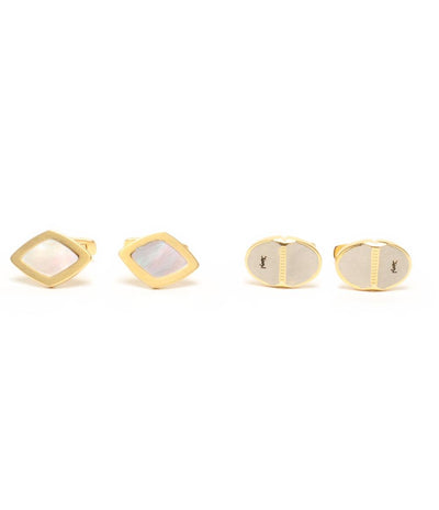 YVES SAINT LAURENT カフス 2点セット メンズ イヴ・サンローラン