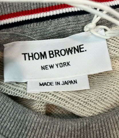 美品 THOM BROWNE 長袖ワンピース スウェット クールネック タグ付き レディース SIZE 40 (M) トムブラウン