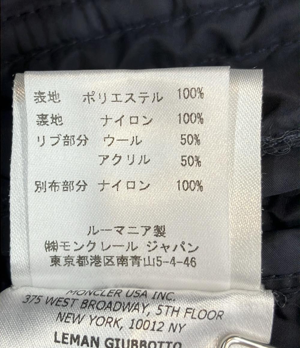 MONCLER ライダースジャケット ブルゾン ロゴワッペン ダブルジップ LEMAN 510914112085 メンズ SIZE 1 (S) モンクレール