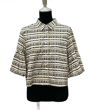 美品 ANAYI フレアスリーブブラウス レディース SIZE 38 (M) アナイ