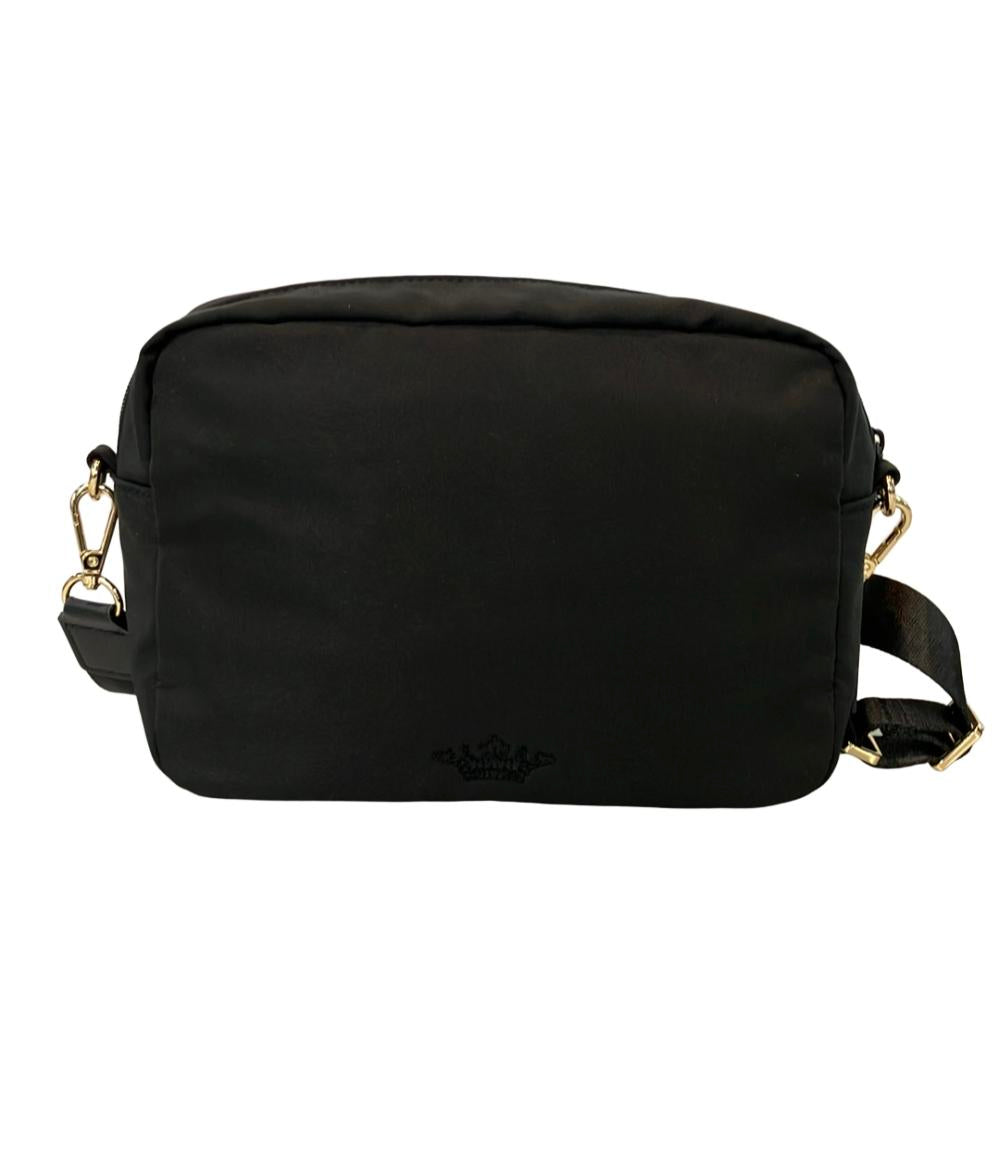 TOCCA ショルダーバッグ 黒 中型 TOCCA（トッカ） ショルダーバッグ バッグ PIECE OF CRESCENT NYLONBAG