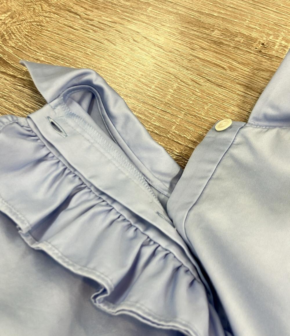 YOKO CHAN 半袖ブラウス パフスリーブ フロントフリル ボタン YCB-421-284 L レディース SIZE 40 (M) ヨーコチャン