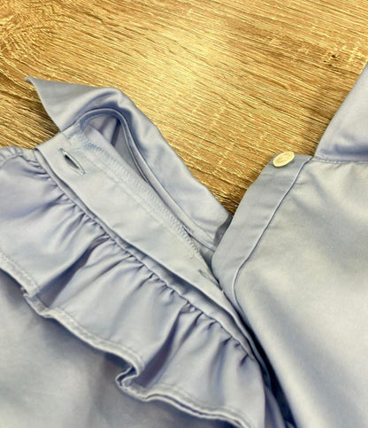 YOKO CHAN 半袖ブラウス パフスリーブ フロントフリル ボタン YCB-421-284 L レディース SIZE 40 (M) ヨーコチャン