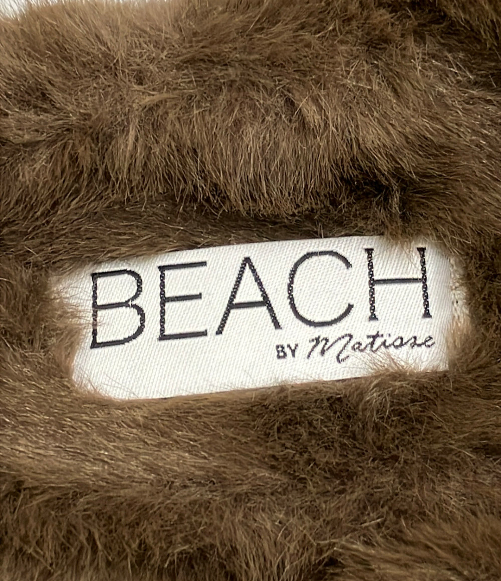 美品 BEACH by Matisse サンダル スリッパ  FAUX FUR レディース SIZE 7 ビーチ バイ マティス